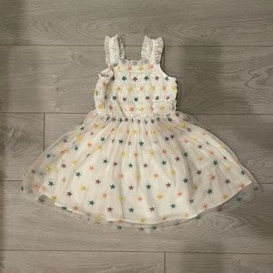 Stella McCartney Kids || Tulle Spotted Sleeveless Dress || White